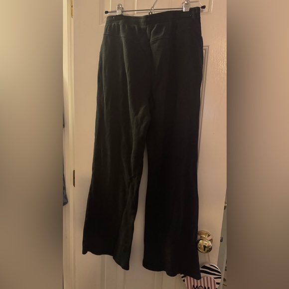 Brandy Melville John Galt Waffle Knit Drawstring Pant Black One Size - Picture 2 of 3